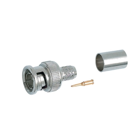 Quest Technology International BNC (Male) Connector, 75 Ohm - 3Pc-Crimp-On, Rg-59/62 CBB-3210